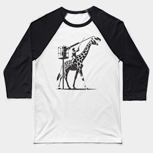 Giraffe Lift Baseball T-Shirt